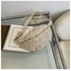 thumbnail image 4 of Xiao Hua Bolso de hombro tejido para mujer, bolso de mano y neceser, elegante bolso de playa de verano, 17 x 1 cm x 14 cm (blanco C), 4 of 5