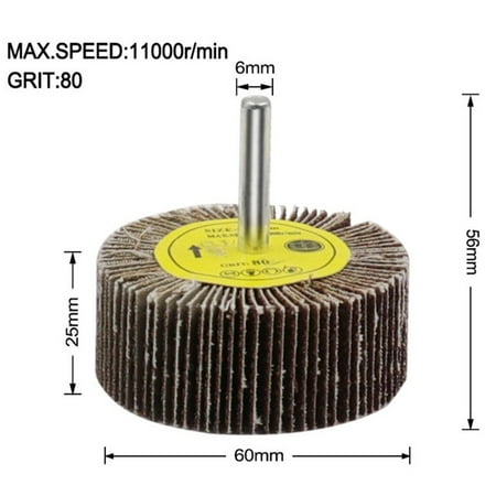

Leke Sanding Flap Wheel Disc Abrasive Grinding Wheel Polishing Tools 6mm Shank