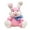Pink, variant on 13.78 inch Musical Easter Bunny Stuffed Toy with Moving Ears and Singing Function for Entertainment (Blue)