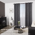 thumbnail image 5 of Deconovo Silver Printed Blackout Curtains - 2 Panels, Wave Dots Pattern, Grommet Top, 42"x84", Thermal Insulated Drapes for Bedroom & Living Room, Gray, 5 of 10