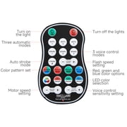 Party lights, DJ disco lights, sound activation and DMX control, 3D pattern strobe light beam effects, suitable for family gatherings, birthdays, holidays, revelry, KTV, bars, karaoke, clubs, stage
