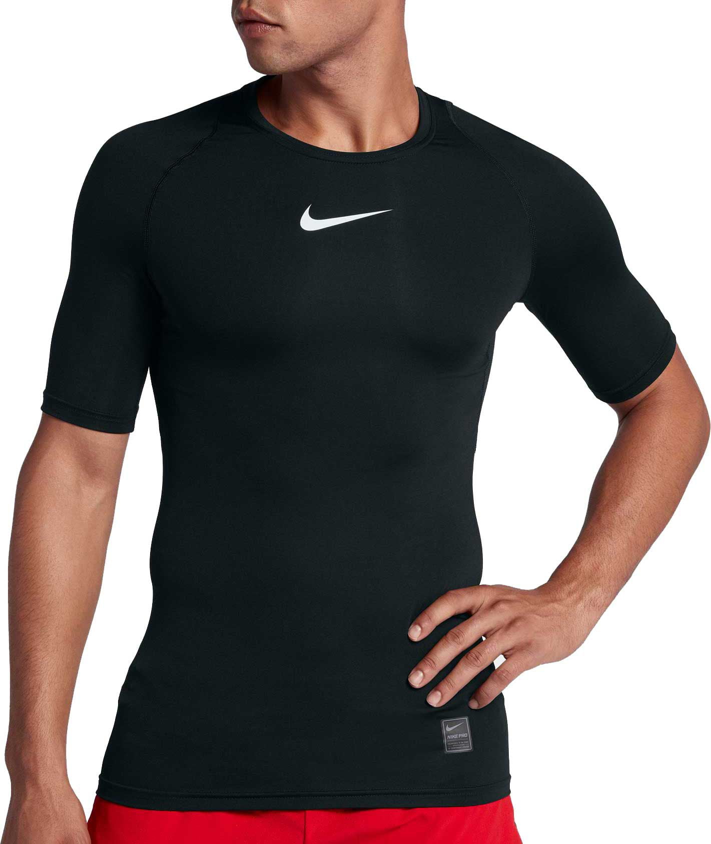 nike pro compression short sleeve top