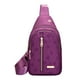 thumbnail image 2 of Bolso bandolera de oficina para hombre y mujer, mochila de hombro, bolso de pecho, mochila cruzada colorida con orificio para auriculares, bolso de pecho de moda para senderismo, camping, viajes al ai, 2 of 6