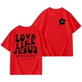 thumbnail image 5 of Yiyuu Girls Casual Loose T-Shirt Summer Letter Print Short Sleeve T Shirt Tee, Sizes 3-14, 5 of 7