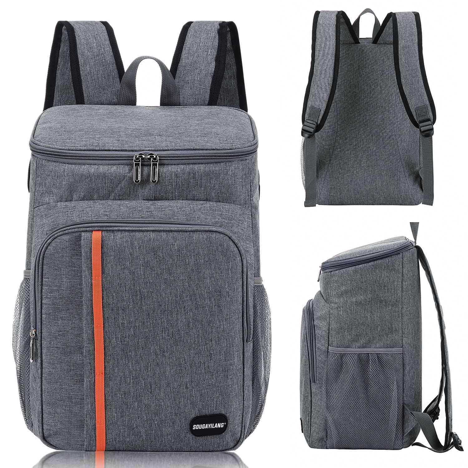 Sougayilang Backpack Cooler 25/30 Can Large Capacity Soft Sided Cooler Bag