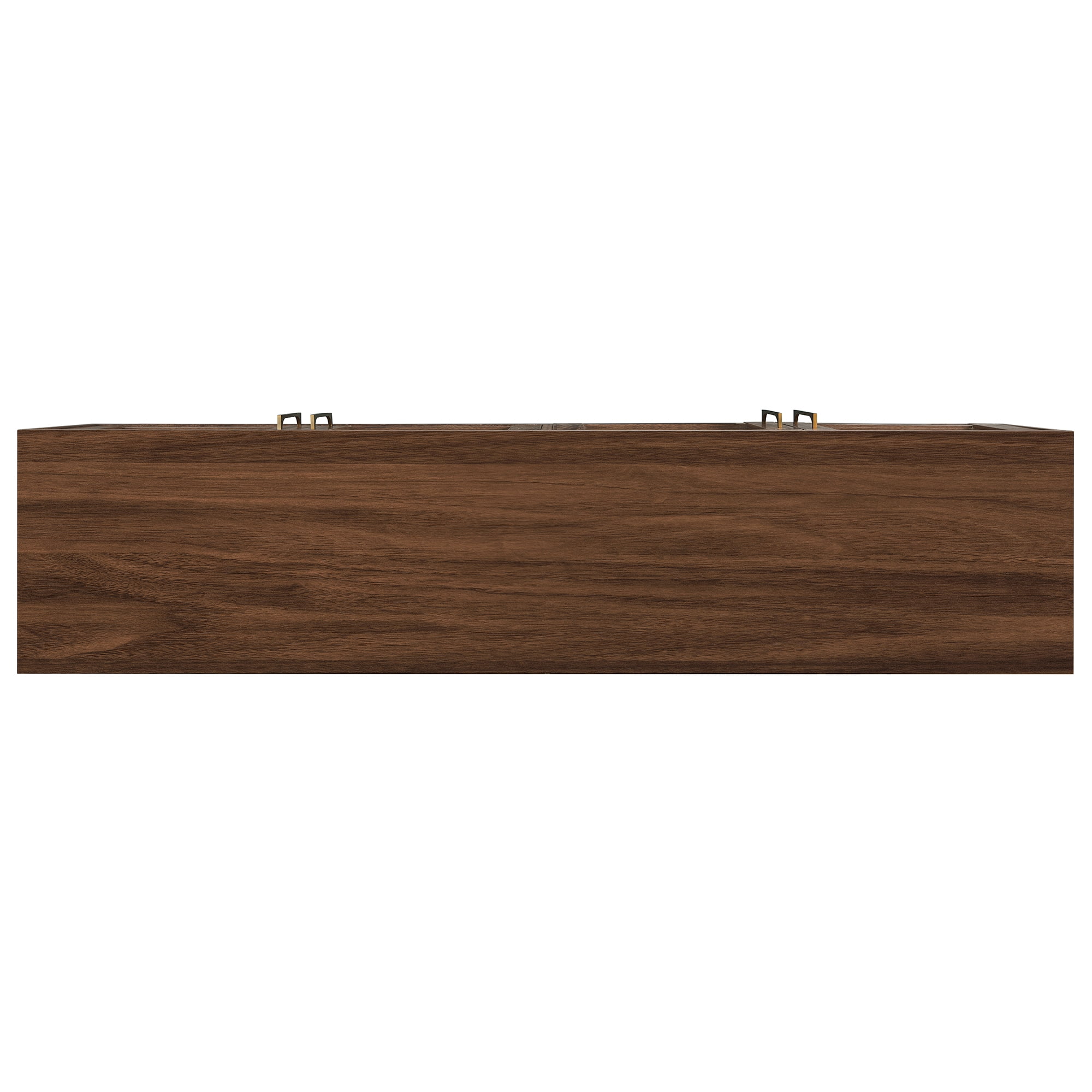 Evelyn&Zoe Chabot Rectangular TV Stand for TV's up to 75", Walnut