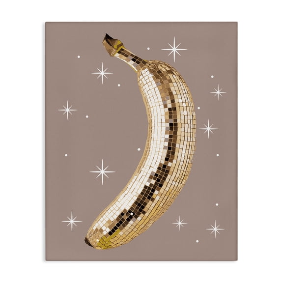 Stupell Industries Glam Luminous Glam Banana Canvas Art, 16 x 20, by Lil' Rue