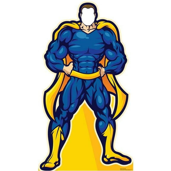 72 x 40 in. Super Hero Standin Cardboard Standup