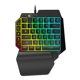 thumbnail image 1 of EeaseMX Teclado mecánico K15 para una sola mano, para zurdos, con sensación de mano, para juegos, para teléfono doméstico, color negro, 1 of 7