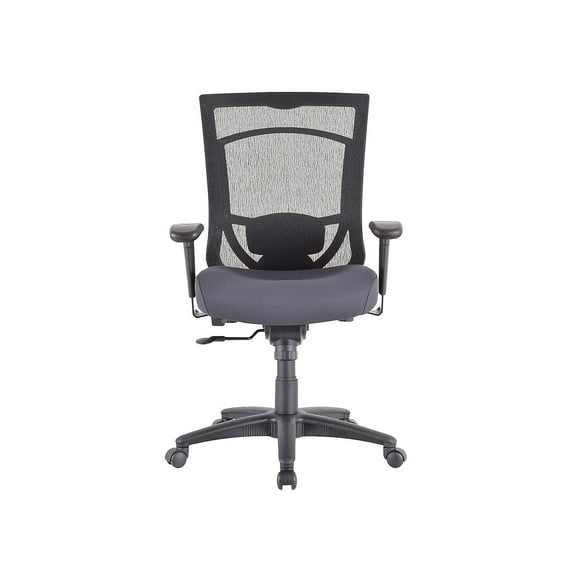 Tempur-Pedic TP7000 Mesh Back Fabric Task Chair Black and Agate Gray (TP7000-AGATE)