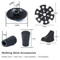 thumbnail image 2 of Puntas de Goma para Bastones, Paquete de 4 Puntas para Bastones de Trekking, Pies de Goma de Repuesto para Bastones de Senderismo, Bastones, Bastones de Trekking, Punta de Goma para Bastones, Bastones, 2 of 5
