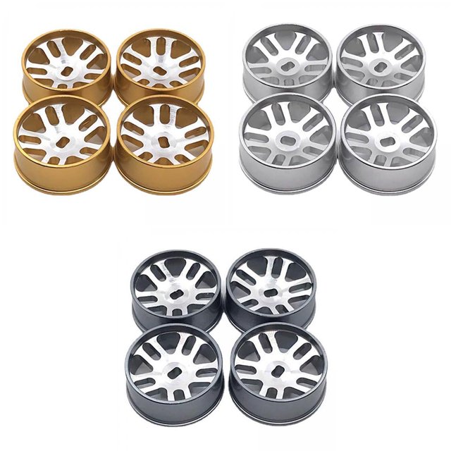 12 Uds 1:28 Neumáticos de de Rueda para 284131 K969 Accesorios de Maletero Hugo Llanta de cubo de rueda de coche RC