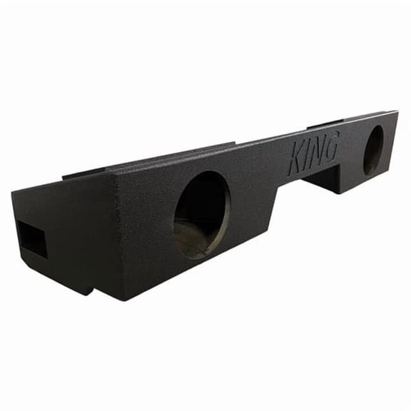 King Boxes Ak-g36-28 Ak-g36-28 8-in. Double-speaker Black Sprayed Enclosure For Chevy Silverado/gmc Sierra 1500 Extended Cab 2007 Through 2018