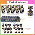 thumbnail image 2 of Night Christmas Birthday Cups Party Supplies Plates Fans Decorations Cake Topper Decor, 2 of 6
