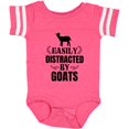 thumbnail image 3 of Inktastic Easily Distracted by Goats Boys or Girls Baby Bodysuit, 3 of 5