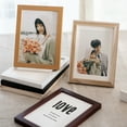 thumbnail image 4 of Hioecau Vintage Wooden Photo Frame Clear Glass Picture Display Frame Rustic Home Office Bedroom Desktop Photo Holder Decoration, 4 of 8