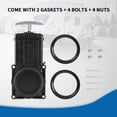 thumbnail image 3 of WWS-Standard 3 Inches RV Waste Valve with Metal Handle,RV Sewer Valve Compatible with Most Brands of Sewer System Body Plastic Molded UV-Resistant(1Pack),Black (8025), 3 of 4
