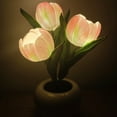 thumbnail image 6 of Led Simulation Tulip Night Light Fake Flower Table Lamp Ornaments For Home Living Room Desktop Decor, 6 of 7