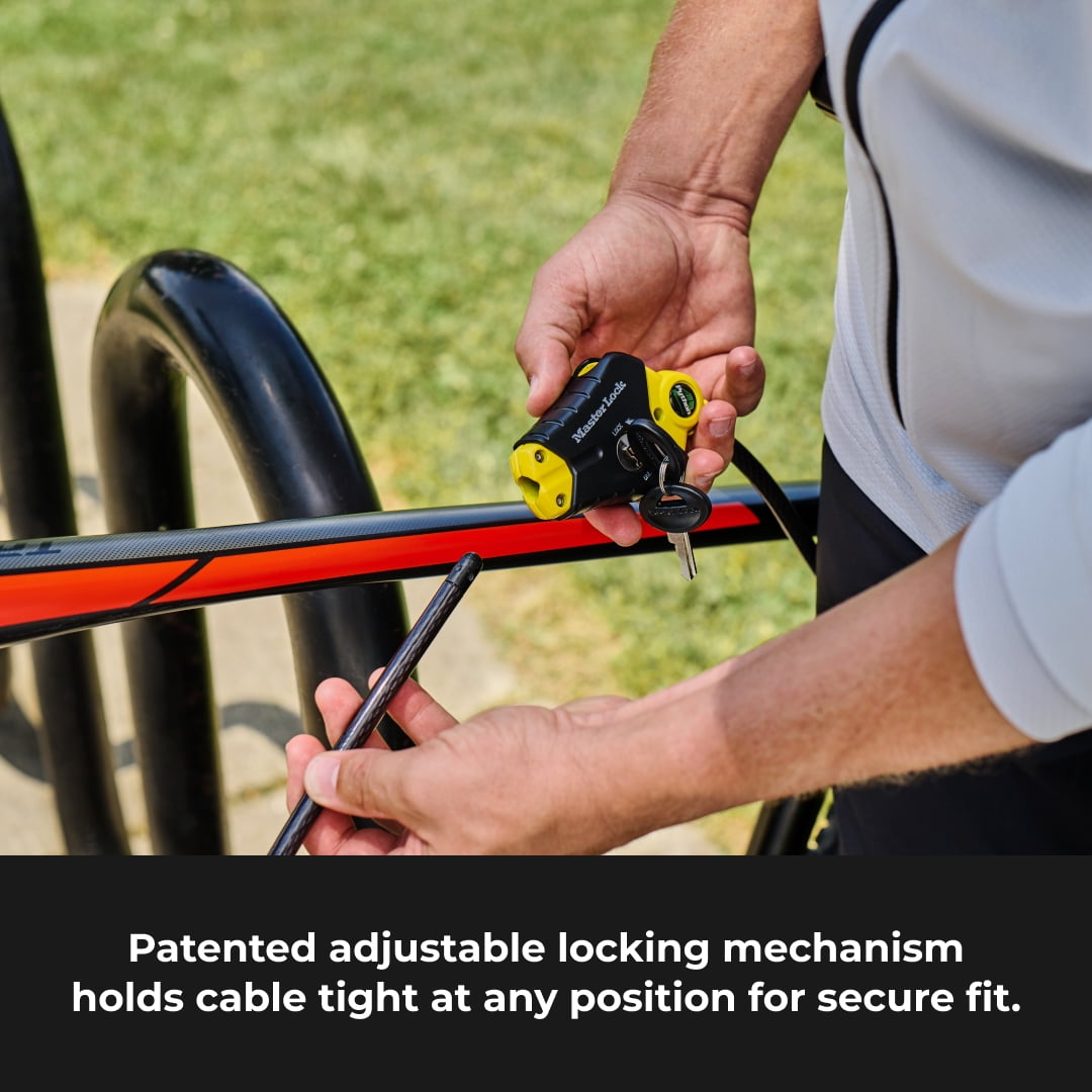 Master Lock Python Adjustable Keyed Cable Lock 6-ft x 10mm Steel