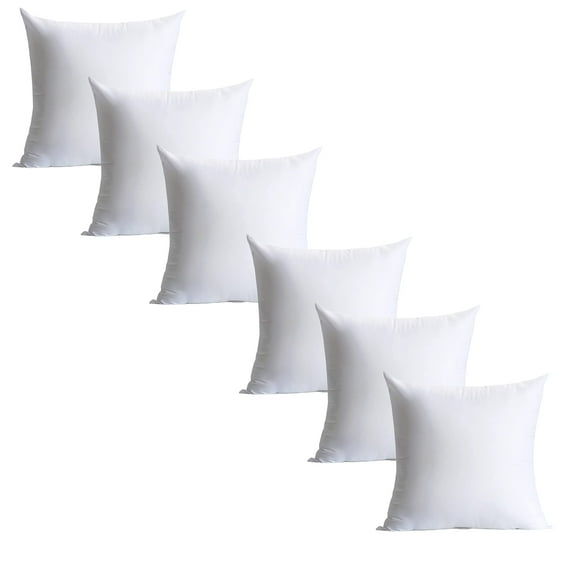 Insertos de almohada Calibrate Timing, 45 x 45 cm, juego de 6 unidades de microfibra