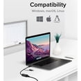 thumbnail image 6 of Plugable 2.5G USB C and USB to Ethernet Adapter, 2-in-1 Adapter Compatible with USB-C Thunderbolt 3 or USB 3.0, USB-C to RJ45 2.5 Gigabit LAN Ethernet, Compatible with Mac and Windows, 6 of 7