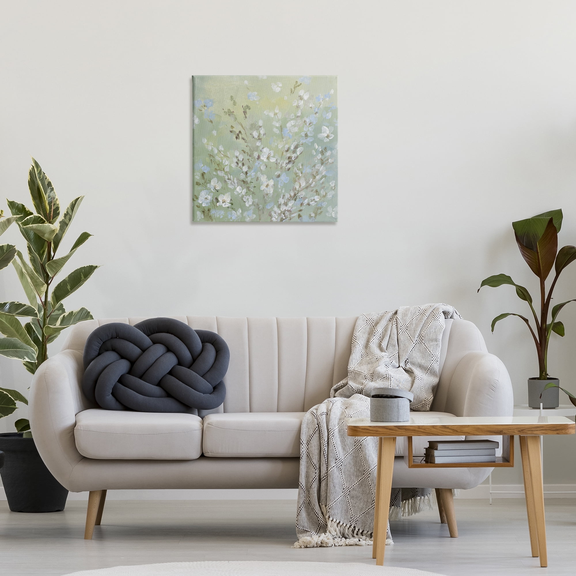 Stupell Industries Floral Meadow Wispy Willows Floral & Botanical Painting Wrapped Canvas Art Print Wall Art, 24 x 24