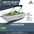 thumbnail image 2 of Knox W4NVY 79-84 in. Bimini Top Boot Cover Replacement Fits 3 Bow & 4 Bow Bimini Tops for Boats, Navy Blue, 2 of 7