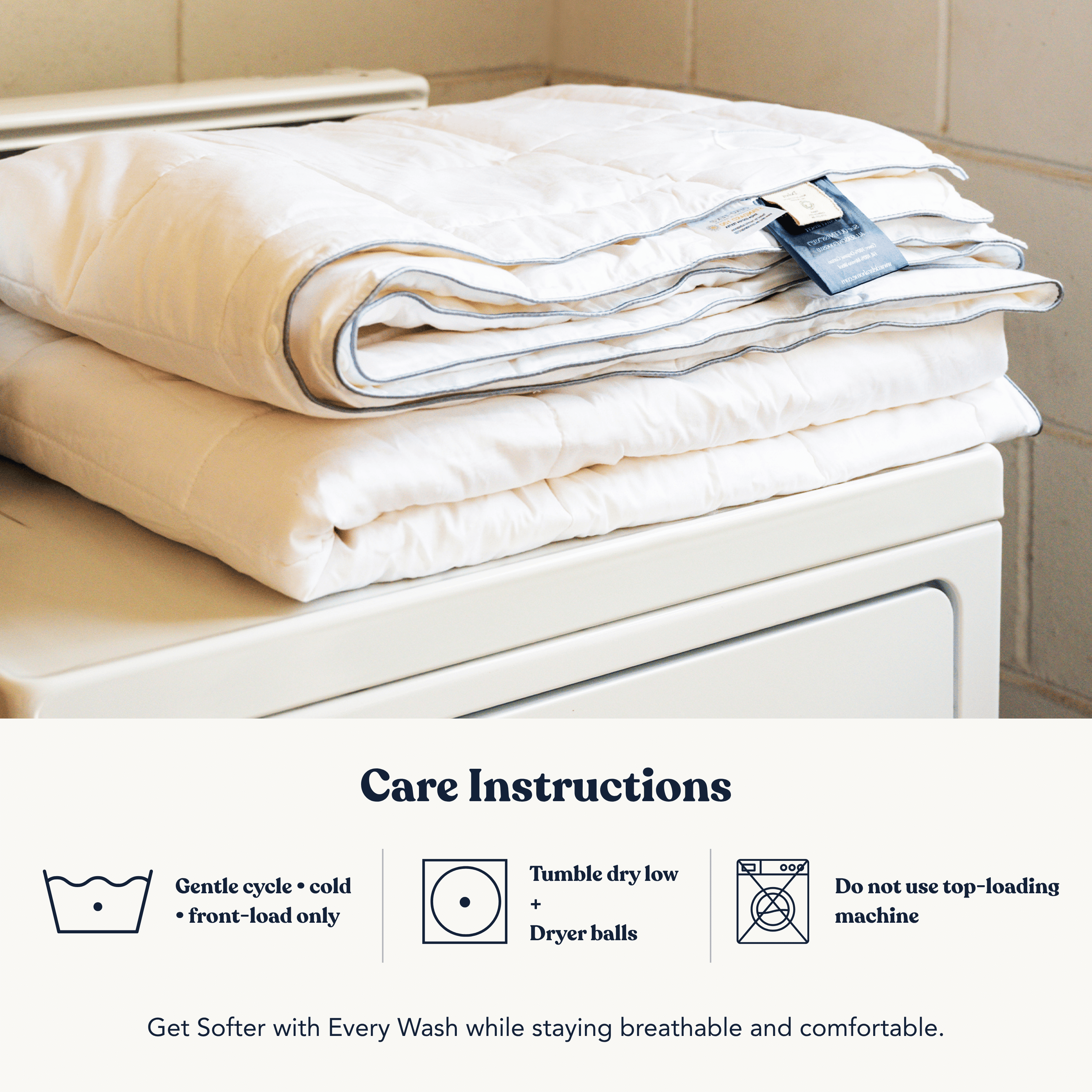 Delara Cotton Air Duvet Insert - 100% Organic Cotton Fill & Shell, GOTS + OEKO-TEX Certified, 400TC Sateen, 300 GSM, Baffle Box, Cool Summer Sleep - Twin (68"×86")