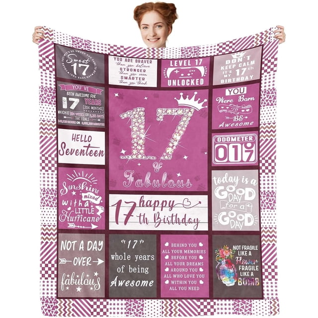 LHSHID 15 Year Old Girl Gift Ideas Blanket Flannel Soft and Comfortable Anti static Bed Sofa Blanket 50x60in