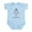 Sky Blue, variant on CafePress - Keep Calm And Get Adjusted Infant Bodysuit - Baby Light Bodysuit, Size Newborn - 24 Months