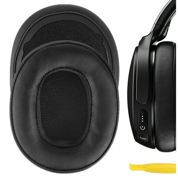Geekria QuickFit Replacement Ear Pads for Skullcandy Venue Wireless ANC Headphones Ear Cushions, Repair Parts (Black)