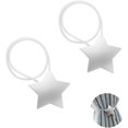 thumbnail image 1 of Alzapaños magnéticos para cortina Juego de 2 Alzapaños magnéticos para cortina con estrella plateada Alzapaños magnéticos para cortina con hebillas para la decoración del hogar kaili Sencillez, 1 of 5