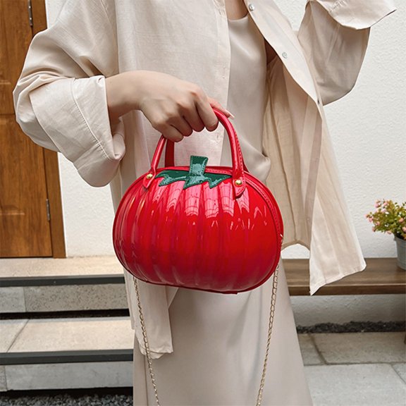 Konghyp Pumpkin Shape Handbag, Fashionable Women’s Crossbody Bag, Stylish Fall Accessory, Versatile Shoulder Bag, Trendy Small Fresh Design, Elegant Handbag for Casual Outfits