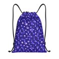 thumbnail image 1 of Saiise Beautiful Purple Snowflakes Pattern Sports Drawstring Backpack - String Swim Gym Bag with Wet Proof Pocket for Women&Men-Medium, 1 of 6