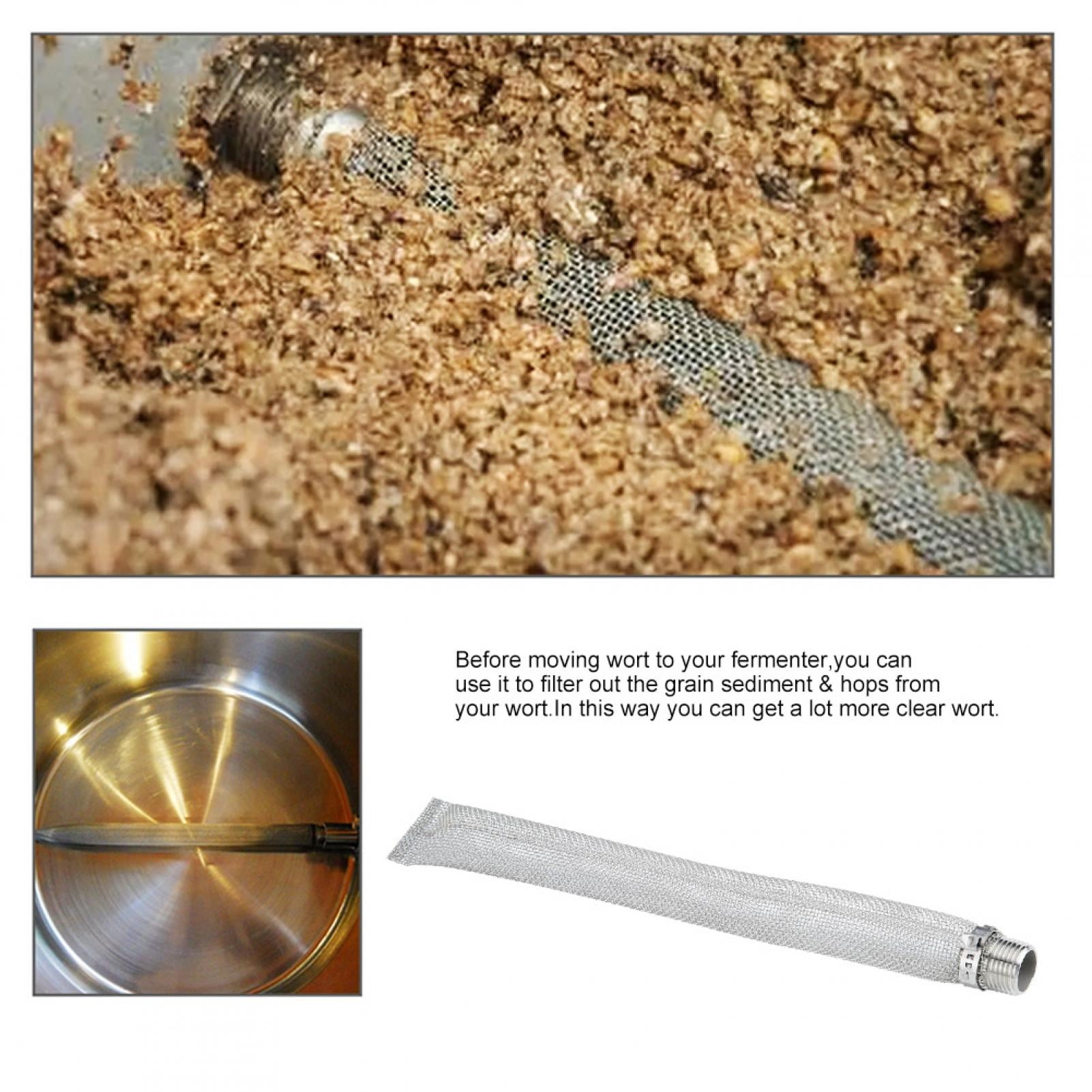 1/2in NPT Beer Filter Screen Mesh Filter Tool for Homebrew Beer Kettle Mash Tun 