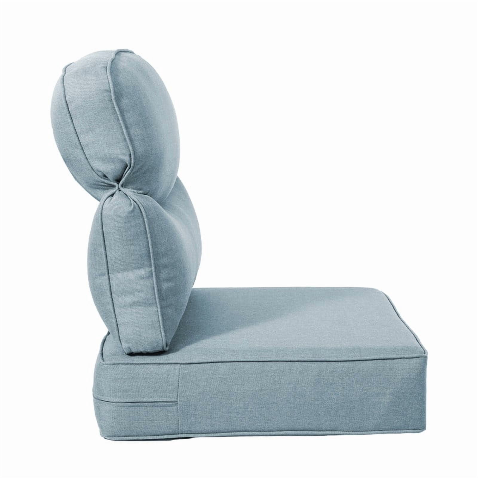 Opohoro Outdoor Deep Seat Cushion Set, 22"x24"x6", UV Resistant & Water Resistant Comfortable Furniture Cushions for Patio Sofa, Chair, Loveseat