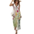 thumbnail image 2 of Watercolor Wildflowers Spring Summer (1) Sleeveless Dress Summer Women Clothes Dress for Pregnant Women Dresses, 2 of 9
