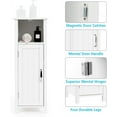 thumbnail image 6 of G3C17095LGLACER Small Cabinet, 1 Door & Adjustable Shelf, Multi-Room Storage - Bathroom, Living Room, Kitchen or Entryway, 12 x 12 x 31.5 inches (White), 6 of 7
