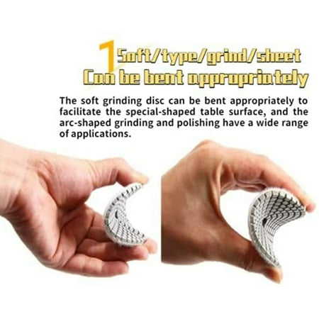 

4-Inch Marble Diamond Grinding Wheel 9 Sets of Resin Polishing Pads