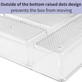 thumbnail image 5 of Plastic Drawer Organizer Trays 2 Pack,Bathroom Storage3 Divided Sections Storage Bin Bathroom for Body Wash,Shampoo,Conditioner,Lotion,Hand Towel, Comb,Mouthwash,Clear Acrylic Bins Bathroom, 5 of 6
