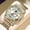 T Gold,White, variant on Watches for Men Diamond Luxury Dress Classic Analog Big Large Face Fashion Business Stainless Steel Waterproof Elegant Quartz Analog Men Watches with Date Reloj Hombre