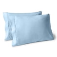 thumbnail image 1 of Juego de Fundas de Almohada Bare Home Colección Premium 1800 Doble Cepillado Ultra Suave Tamaño Estándar Azul Claro 2 Unidades, 1 of 7
