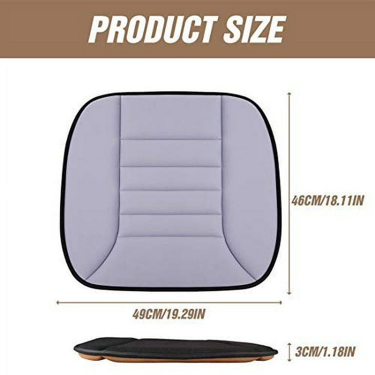 Car Seat Cushion Memory Foam Car Seat Pad Sciatica Lower Back Pain Relief  Non-Slip Car