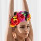 thumbnail image 3 of Day of The Dead Headpiece Flower Crown Flower Headband Festival Flower Headpiece, 3 of 4