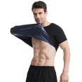 thumbnail image 3 of Camiseta De Manga Corta De Sauna Para Hombre, Camiseta De Compresión, Chándal De Estilo Deportivo Fácil De Limpiar Para Entrenar Y Acampar Yuarrent OD015792-01, 3 of 6