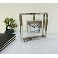 thumbnail image 2 of Digital Clock,Desk Shelf Clocks,Clock for Bedroom,Battery Operated with Roman Numerals and Silver Finish,No Ticking Large Display, Clock for Living Room Bathroom, 2 of 4