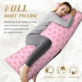 thumbnail image 7 of Naloa Pink Bows Body Pillow Cover, Pillowcases with Hidden Zipper Breathable Long Pillow Case (Pillows are not included,20x54 inch), 7 of 7