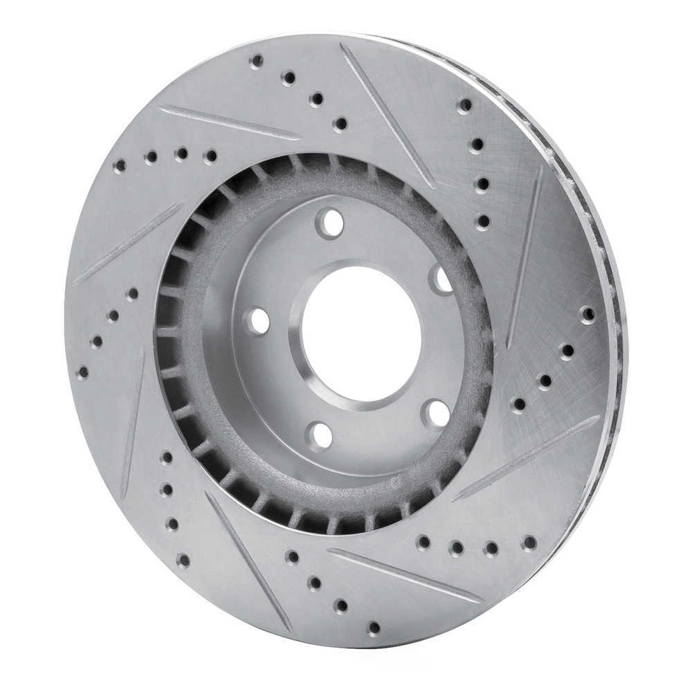 Dynamic Friction Company 631-63007L DFC Brake Rotor - Drilled And Slotted - Silver