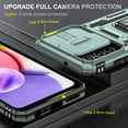 thumbnail image 2 of LeYi Phone Case for Samsung Galaxy A03s, with Screen Protector, Full-Body Shockproof, Green, 2 of 7