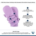 thumbnail image 5 of CTM Kids' Winter Ski Mitten with Extended Cuff and Wrist Strap by Wootie, 5 of 5